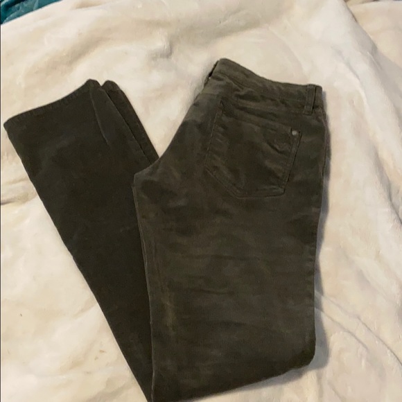 Jessica Simpson army green corduroys - Picture 1 of 6